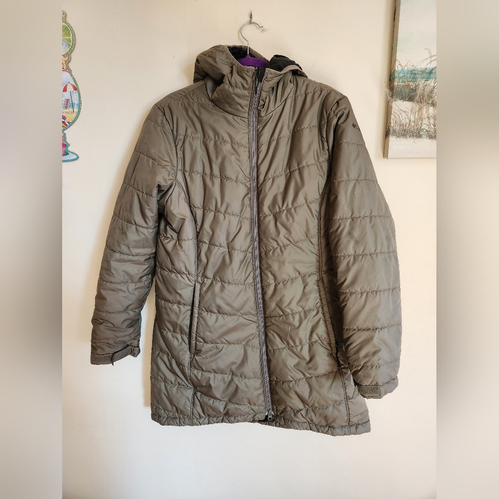 Columbia Waitsburg Ridge II puffer coat army green large